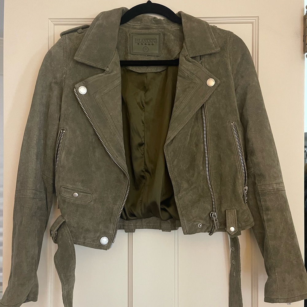 Free people suede biker jacket